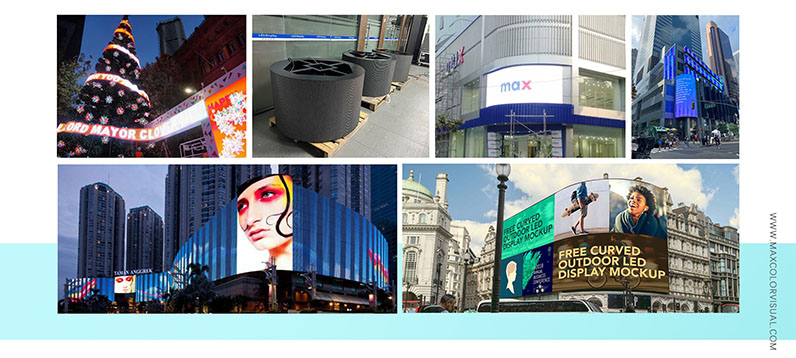 Maxcolor Outdoor Flexible Soft LED Display Module case Maxcolor Outdoor Flexible Soft LED Display Module case