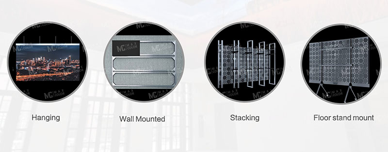 independent Floor stand mount installation LED digital signs N series