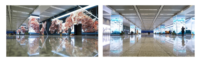 indoor naked eye 3D LED display advertising board application Maxcolor N series indoor naked eye 3D LED display advertising board application Maxcolor N series