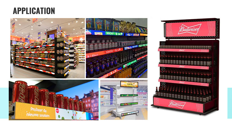 Maxcolor LED Shelf Edge Led Display application