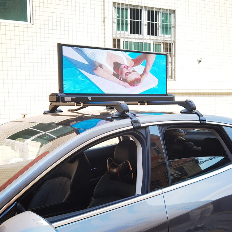 Car Top LED screen application Car Top LED screen application