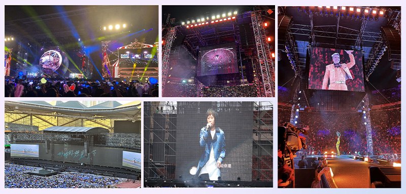Outdoor rental transparent LED display Application Outdoor rental transparent LED display Application