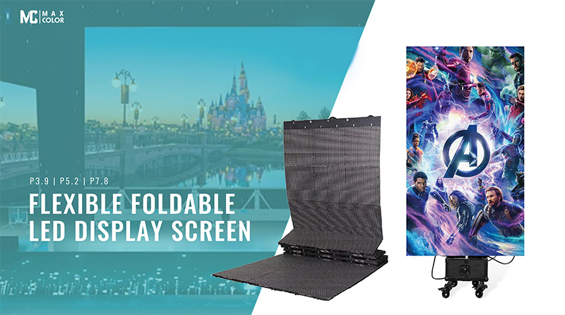 All In One Flexible Foldable LED Poster Display Screen - Maxcolorvisual