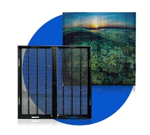 Outdoor 1000X1000mm transparent LED display screen
