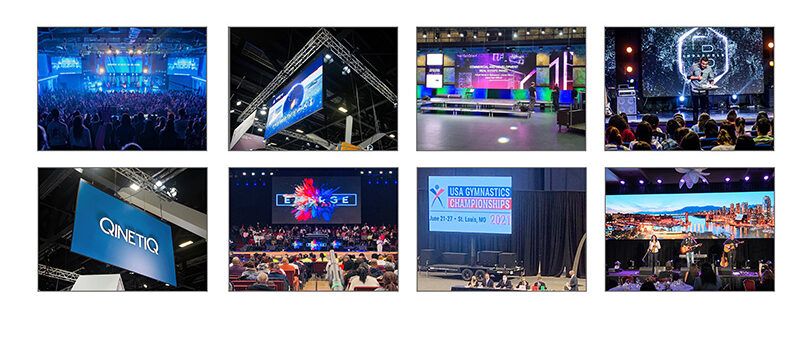 Rental hard link led screen indoor series case