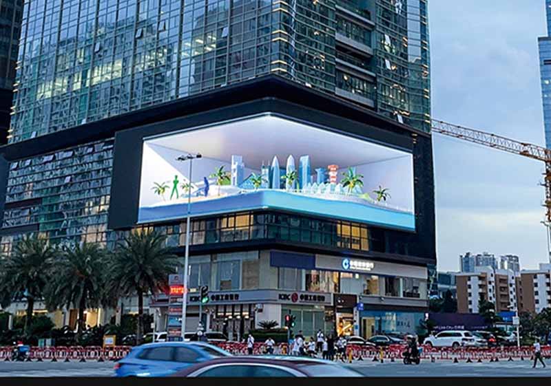 Maxcolor LED display application-3D outdoor LED screen From building exterior in HongKong.