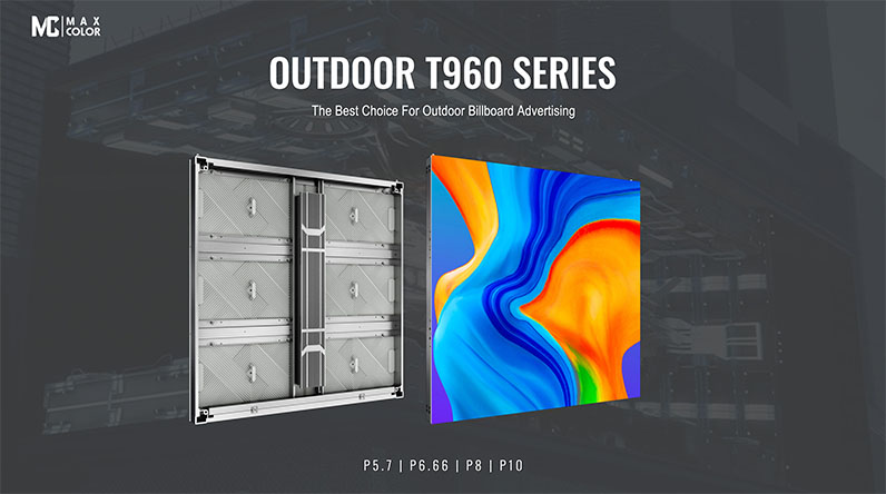 IP65 protection energy save outdoor led screen-T960 series