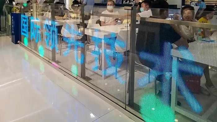 Glass led film screen application