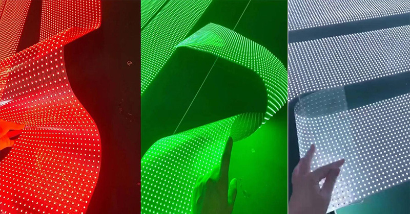 led crystal film screen