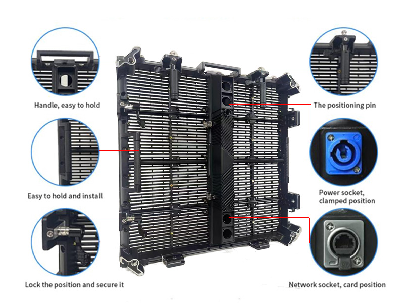 Rental transparent Cabinet Features