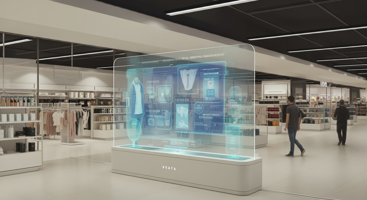 Future Shop Led Display The Future of Retail: Transparent Holographic LED Displays - Maxcolorvisual