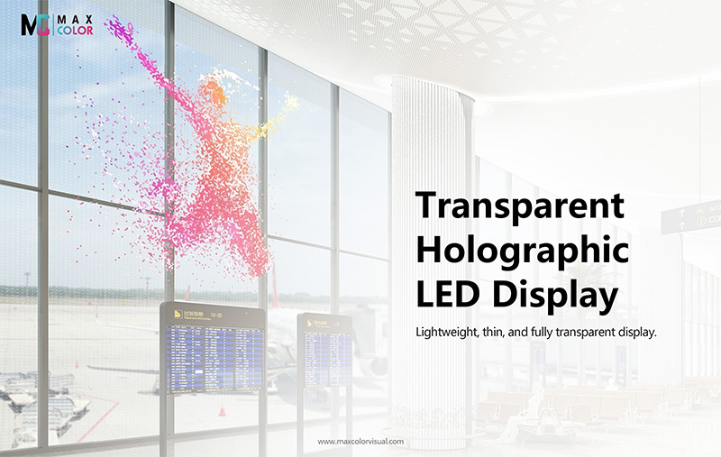 Transparent Holographic LED Display view effect